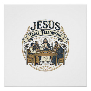 Póster Mesa de Comunhão de Jesus Mesa de Comunhão de Jesu