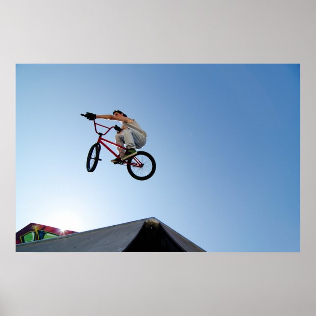 Poster Mesa de dublê BMX (Frente)