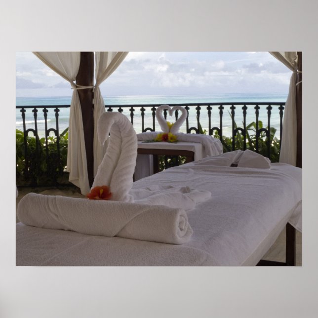 Póster Mesa de Massagem do solteiro (Frente)