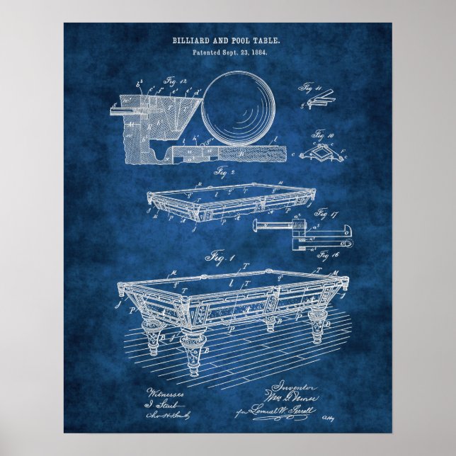 Poster Mesa de Piscina Billiard nº 5 Rec Room Decor (Frente)