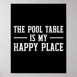 Poster Mesa de piscina - Jogador de Bilhar