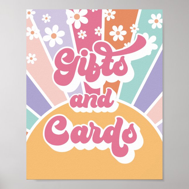 Poster Mesa de Presente de Aniversário Retroativo (Frente)