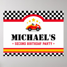 Mesa de sobremesa de festa de aniversário de carro