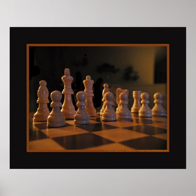 Poster Mesa de xadrez (Frente)