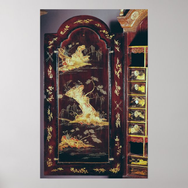 Póster Mesa decorada com laca chinesa (Frente)