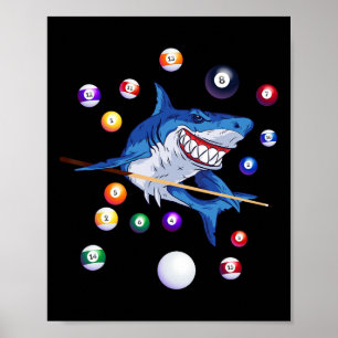 Poster Mesa do Billiard Shark Billiard Player