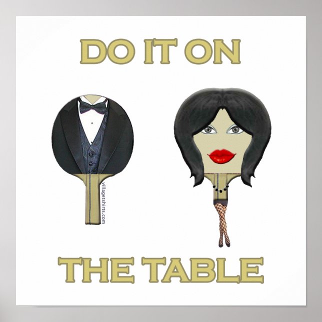 Poster Mesa do pino de ping (Frente)