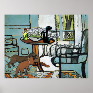 Poster Mesa do telefone, e estilo de Matisse dos