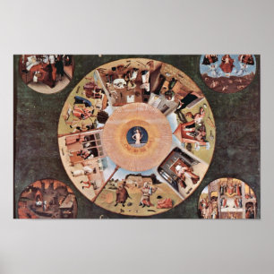 Poster Mesa dos pecados mortais., por Hieronymus Bosch (B
