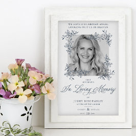 Poster Mesa Memorial de Casamento Foto Lembrança Queridos