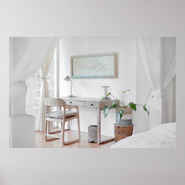 POSTER MESA VAZIA PERTO DA CURTINA (Frente)