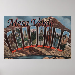 Poster Mesa Verde, Colorado - grandes cenas da letra