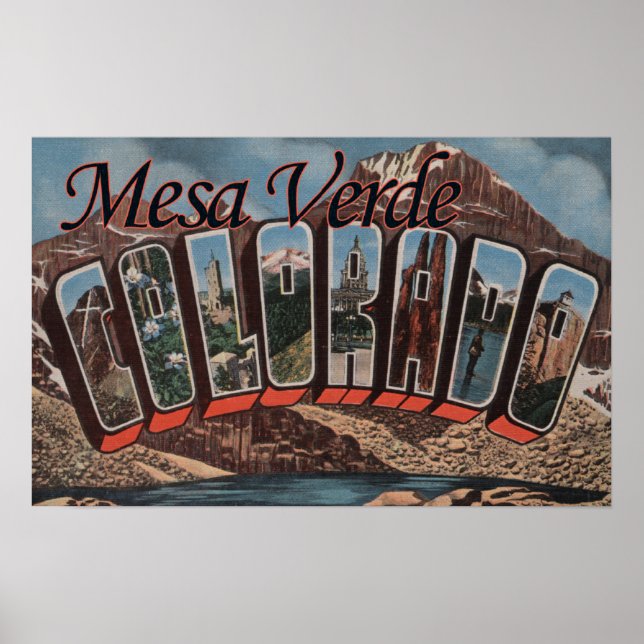 Poster Mesa Verde, Colorado - Grandes Cenas de Letra (Frente)