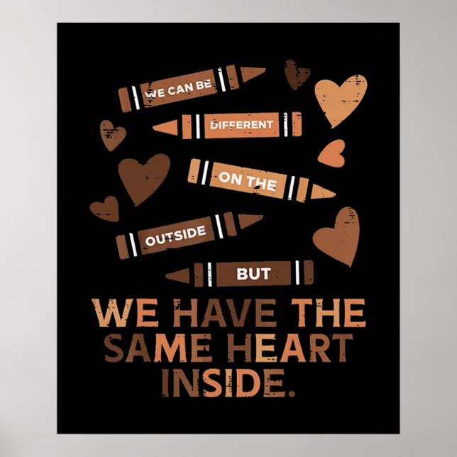 Poster Mesma História de Preto do Coração Mês (Frente)