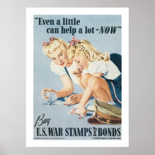 Poster Mesmo um pouco pode ajudar o lote de A - AGORA