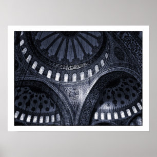 Poster Mesquita Azul, Istambul / Turquia