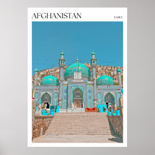 Poster Mesquita Blue Sakhi Shrine no Afeganistão