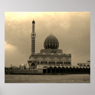 Poster Mesquita Buniya Vintage Iraque Bagdá