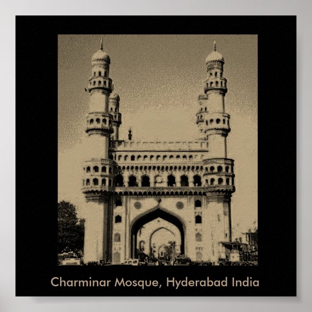 Póster Mesquita Charminar (Frente)