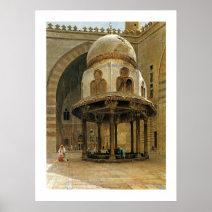 Póster Mesquita da sultão Hassan; O Cairo