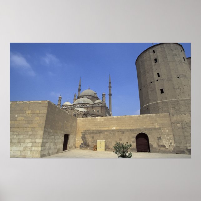 Póster Mesquita Mohammed Ali na Cidadela do Cairo, (Frente)