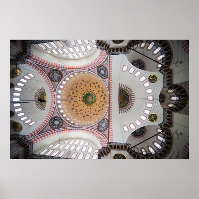 Póster Mesquita Suleymaniye em Istambul (Frente)