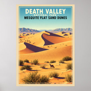 Poster Mesquite Flat Sand Dunes Death Valley V01
