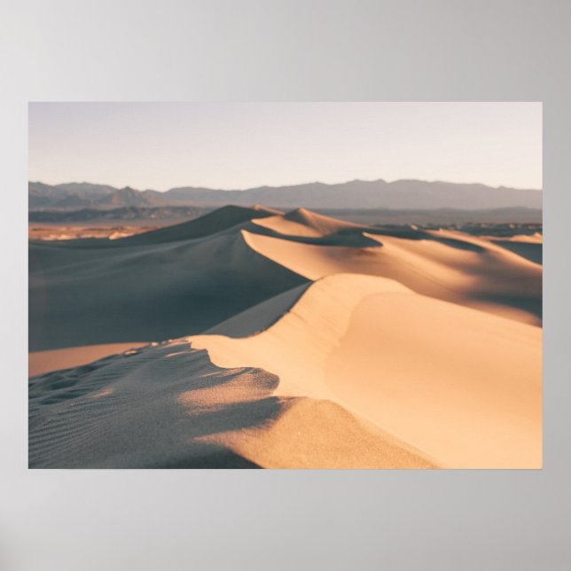 Póster Mesquite Sand Dunes no Vale da Morte (Frente)