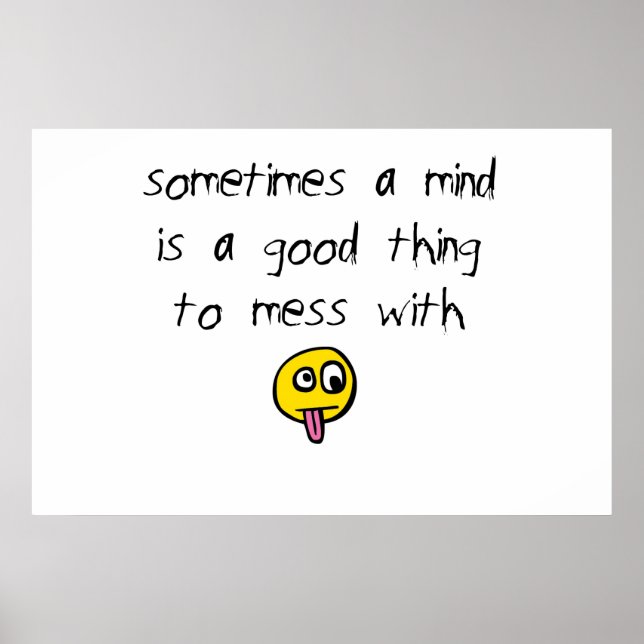 Poster Mess com uma mente (Frente)