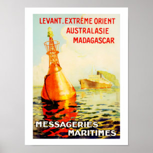 Póster Messagries Maritimes ~ Boia