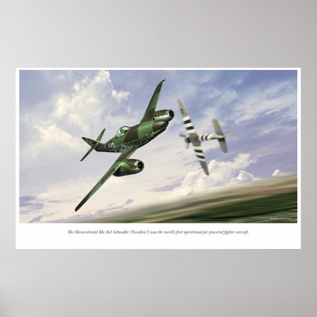 Póster Messerschmitt Me 262 (Frente)