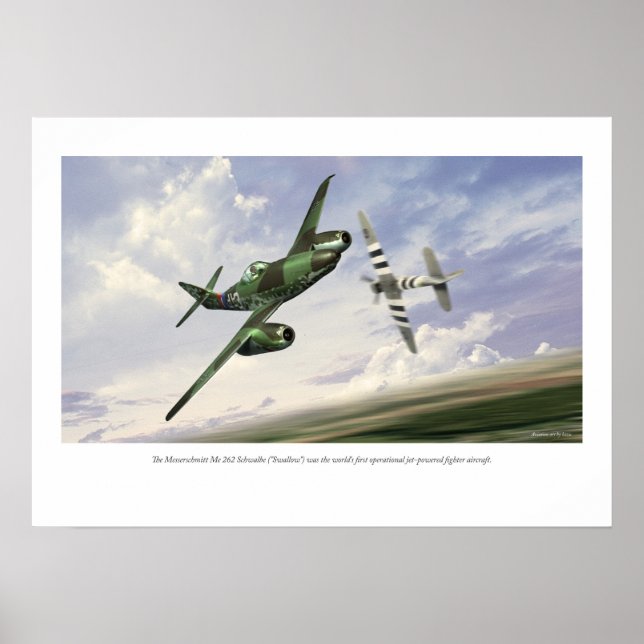 Poster Messerschmitt Me 262 (Frente)