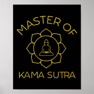 Poster Mestre de Kama Sutra Faz Amor Não Guerra Yin Yang