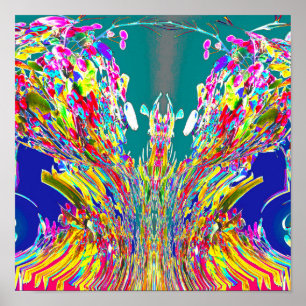 Póster Mestre digital de Reiki do fluxo de energia do