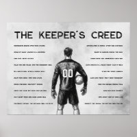 Meta de Futebol Creed Monograma Cinza