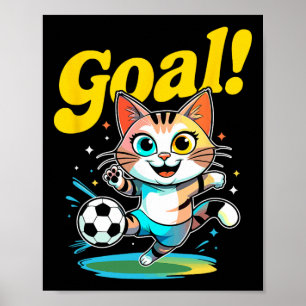 Poster Meta Kitty Roupa de Futebol Fofo para Crianças par