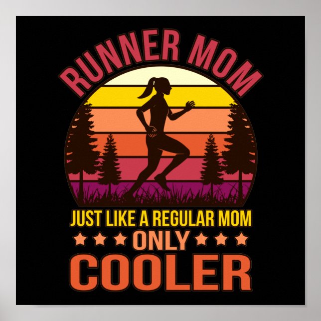 Poster Metade da Maratona de Definição da Mãe Runner A Co (Frente)