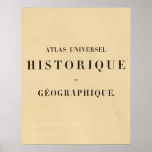 Póster Metade do Título Atlas - Historiação universal