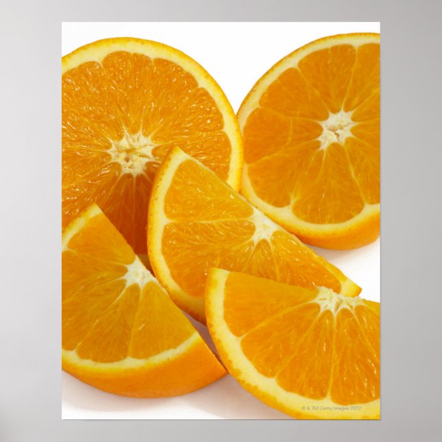 Póster Metades e quartos de maduras, suculentas, doces (Frente)