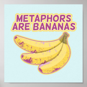 Poster Metafia - Tipografia engraçada
