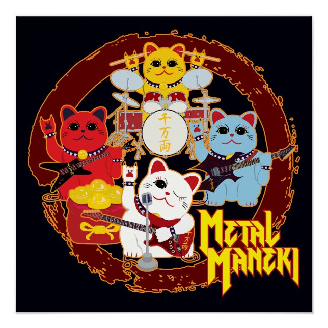 Póster Metal Maneki (Frente)