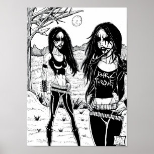 Póster Metal preto