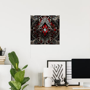 Poster Metal Ruby Art
