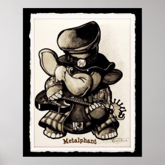 Poster Metalfanumérico metálico - vários tamanhos
