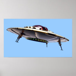 Poster metálico do UFO