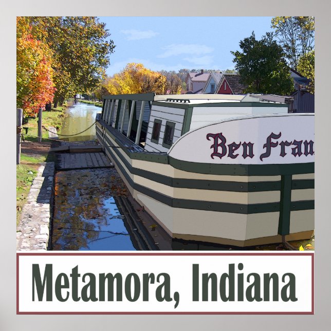 Póster Metamora Indiana (Frente)