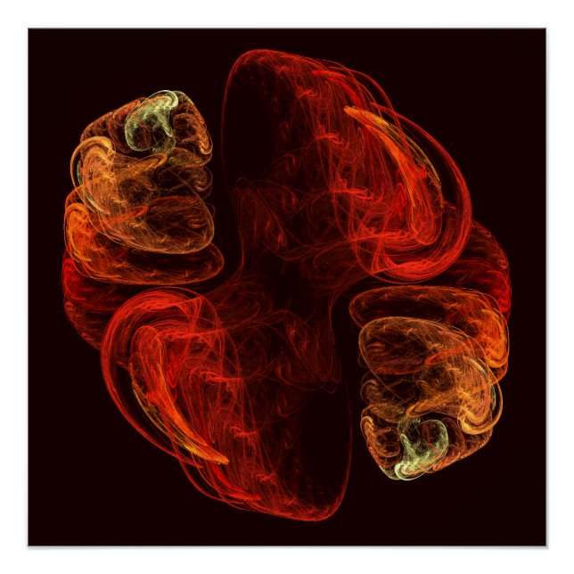 Póster Metamorfose Abstrato Art (Frente)