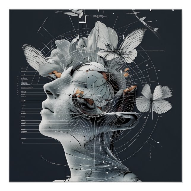 Póster Metamorfose ocular da mente (Frente)