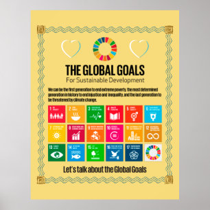 Poster Metas Mega Visuais para Salas de Aula e Centros Co