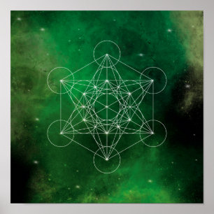 Poster Metatron, chakra,zen,sacred geometric, angel